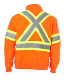 Coolworks Hi-Vis Half Zip Fleece Pullover, Orange, 3XL-5XL, EA