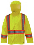 Viking Flame Retardant 3M Lime Green PU Rainsuit Jacket. EA