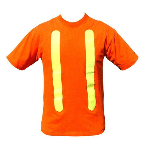 Viking Orange Safety Cotton T-Shirt with 50+ UPF Sun Protection, EA